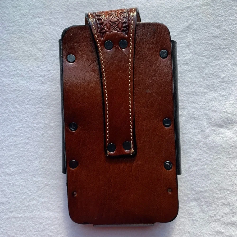 WESTERN LEATHER CELL PHONE CASE, FUNDA‎ VAQUERA DE CUERO COWBOY RODEO PHONE CASE